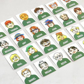 Jogo de Adivinha Quem Sou – Tabuleiro Interativo de Raciocínio Lógico e Diversão em Família