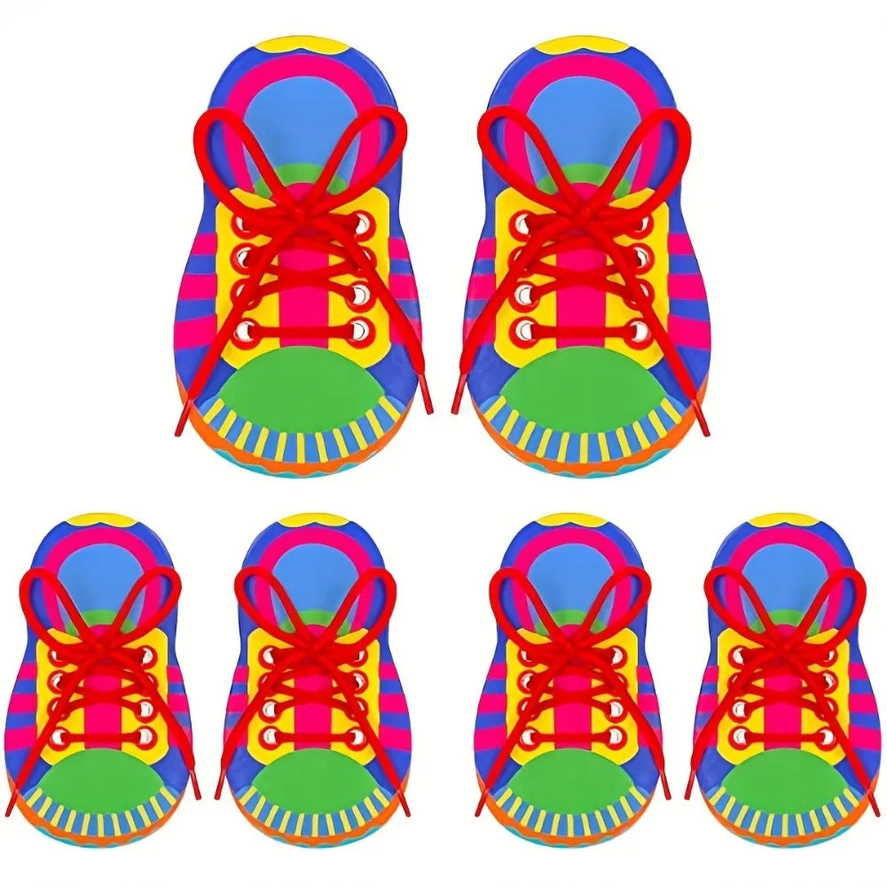 Brinquedo Educativo de Amarrar Cadarços