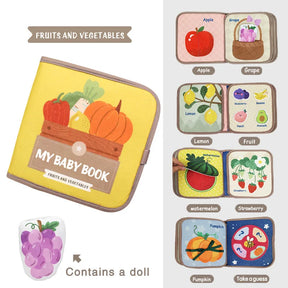 Livro Sensorial Montessori Infantil – Busy Book Educativo com Atividades de Aprendizado