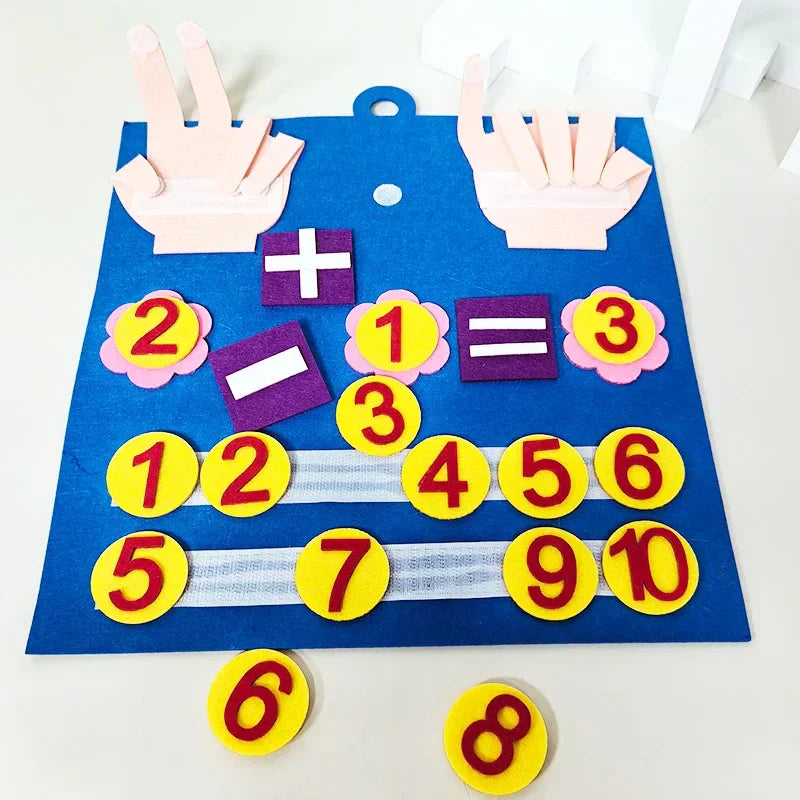 Busy Board Montessori de Feltro – Painel Sensorial Educativo de Atividades
