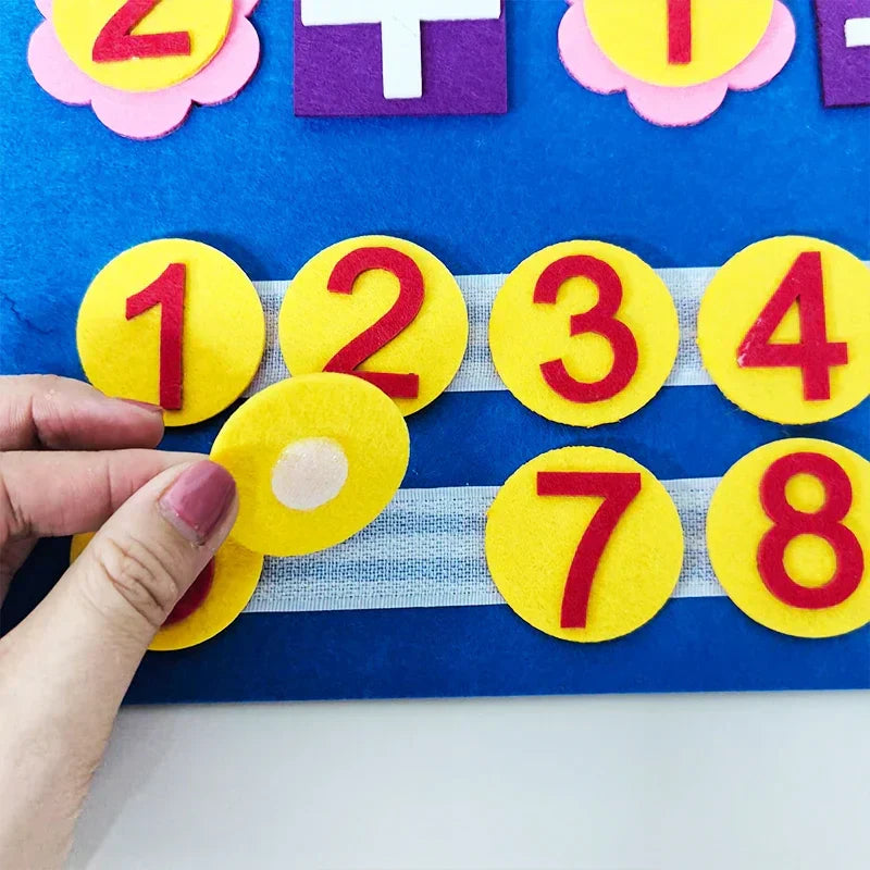 Busy Board Montessori de Feltro – Painel Sensorial Educativo de Atividades