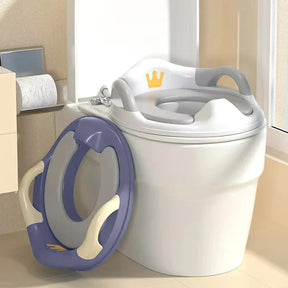 Assento Redutor Infantil Acolchoado com Alças – Adaptador Portátil Antiderrapante para Treinamento no Vaso Sanitário