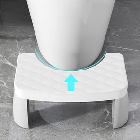 Banquinho Ergonômico para Vaso Sanitário – Suporte de Apoio Anatômico Antiderrapante e Impermeável para Uso Adulto e Infantil